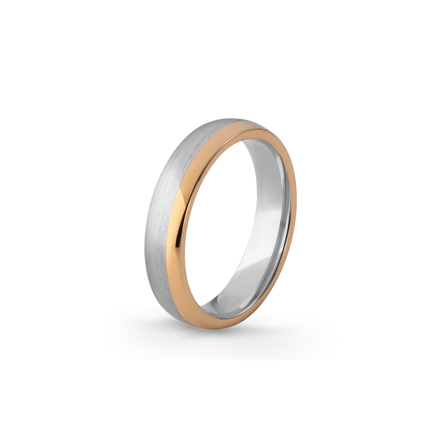 Aliança Eternis Emotiva Em ouro amarelo e branco Polido e Acetinado Sem pedra