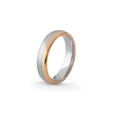 Aliança Eternis Emotiva Em ouro amarelo e branco Polido e Acetinado Sem pedra