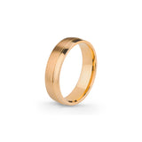 Aliança Eternis Emotiva Amarelo Polido e Acetinado Sem pedra