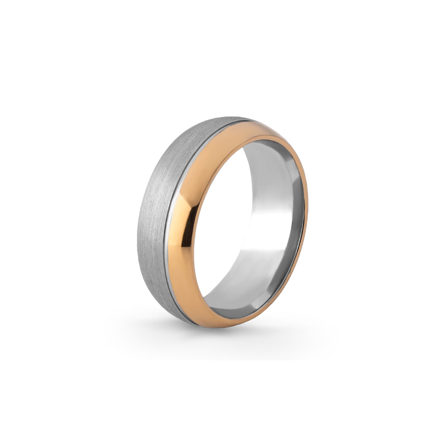 Aliança Eternis Emotiva Em ouro amarelo e branco Polido e Acetinado Sem pedra