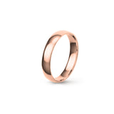 Aliança Eternis Clássica Meia Cana Baixa Rosa Polido Sem pedra