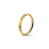 Aliança Eternis Clássica Meia Cana Alta Amarelo Acetinado Sem pedra