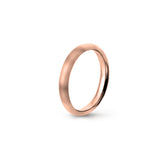 Aliança Eternis Clássica Meia Cana Alta Rosa Acetinado Sem pedra