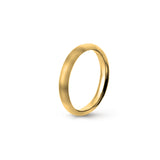 Aliança Eternis Clássica Meia Cana Alta Amarelo Acetinado Sem pedra