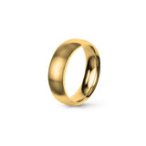 Aliança Eternis Clássica Meia Cana Média Amarelo Acetinado Sem pedra