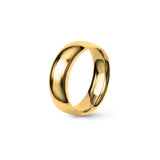 Aliança Eternis Clássica Meia Cana Média Amarelo Polido Sem pedra