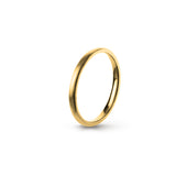 Aliança Eternis Clássica Elíptica Amarelo Acetinado Sem pedra