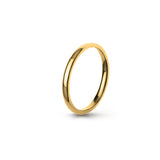 Aliança Eternis Clássica Elíptica Amarelo Polido Sem pedra