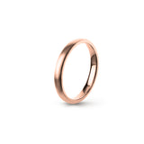 Aliança Eternis Clássica Elíptica Rosa Acetinado Sem pedra