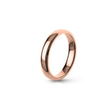 Aliança Eternis Clássica Elíptica Rosa Polido Sem pedra