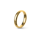 Aliança Eternis Clássica Elíptica Amarelo Polido Sem pedra