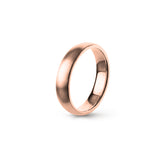 Aliança Eternis Clássica Elíptica Rosa Acetinado Sem pedra