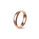 Aliança Eternis Clássica Elíptica Rosa Polido Sem pedra