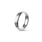 Aliança Eternis Clássica Elíptica Branco Acetinado Sem pedra