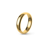 Aliança Eternis Clássica Elíptica Amarelo Polido Sem pedra