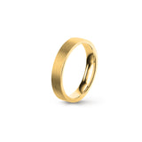 Aliança Eternis Clássica Plana Amarelo Acetinado Sem pedra
