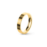 Aliança Eternis Clássica Plana Amarelo Polido Sem pedra