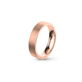 Aliança Eternis Clássica Plana Rosa Acetinado Sem pedra