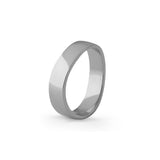 Aliança Eternis Contemporânea Branco Polido Sem pedra